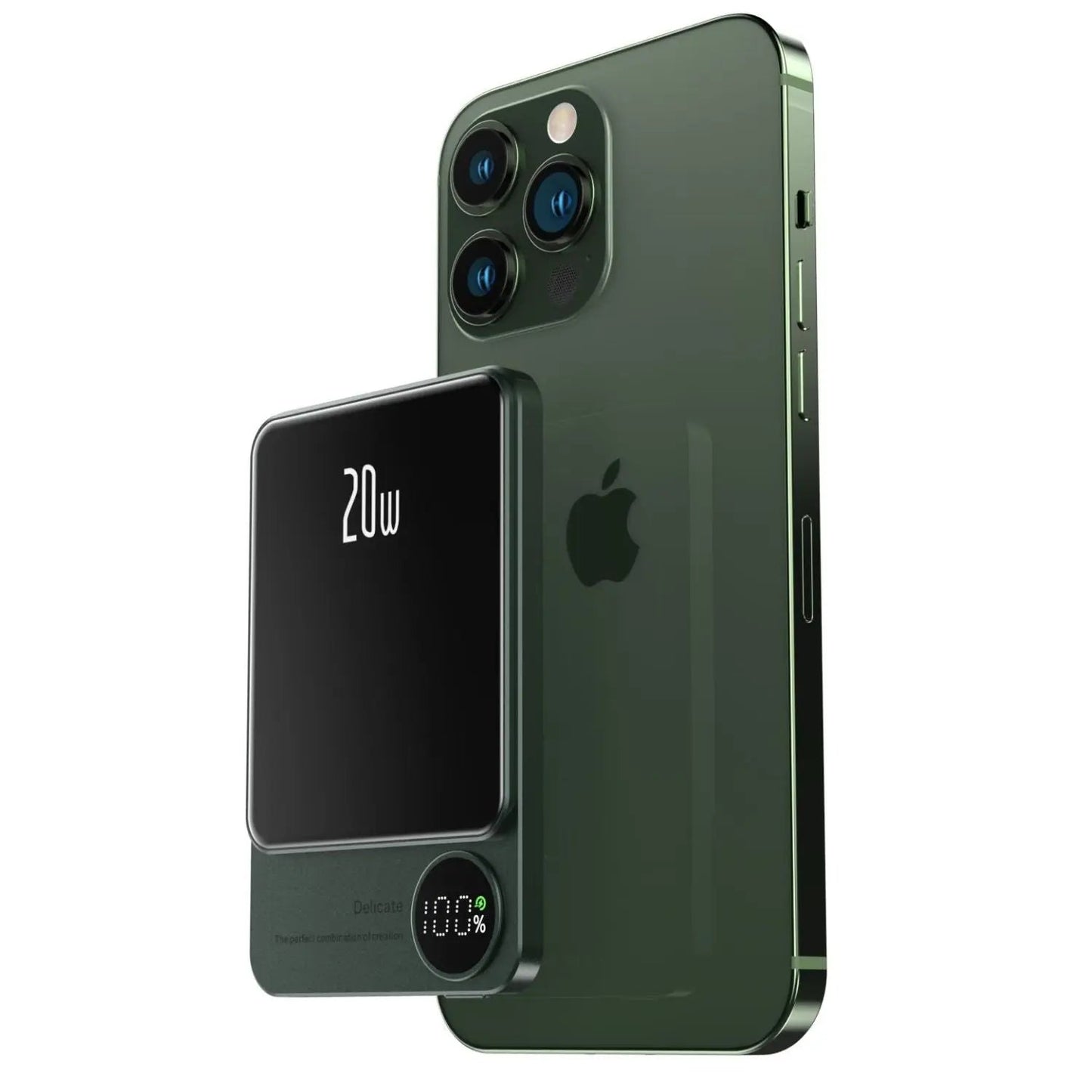Draadloze magnetische snellader powerbank hoogcapaciteit back-up batterij