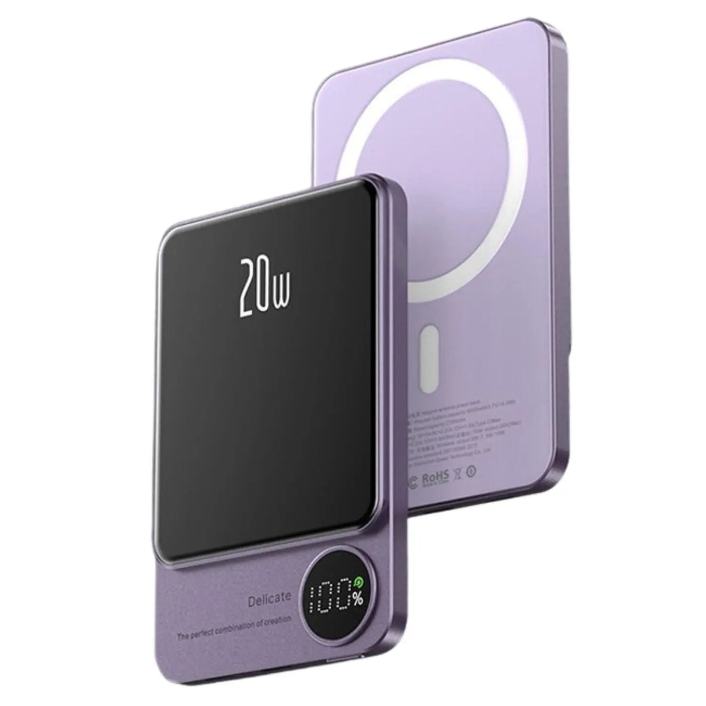 Draadloze magnetische snellader powerbank hoogcapaciteit back-up batterij