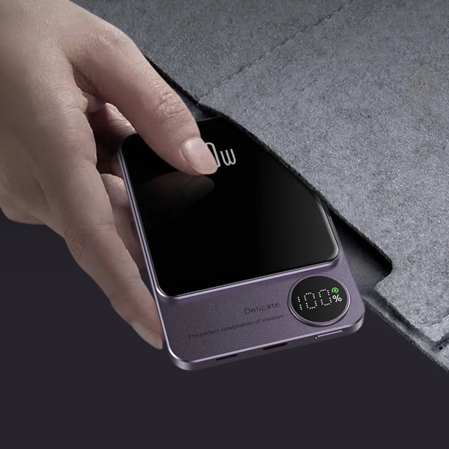 Draadloze magnetische snellader powerbank hoogcapaciteit back-up batterij