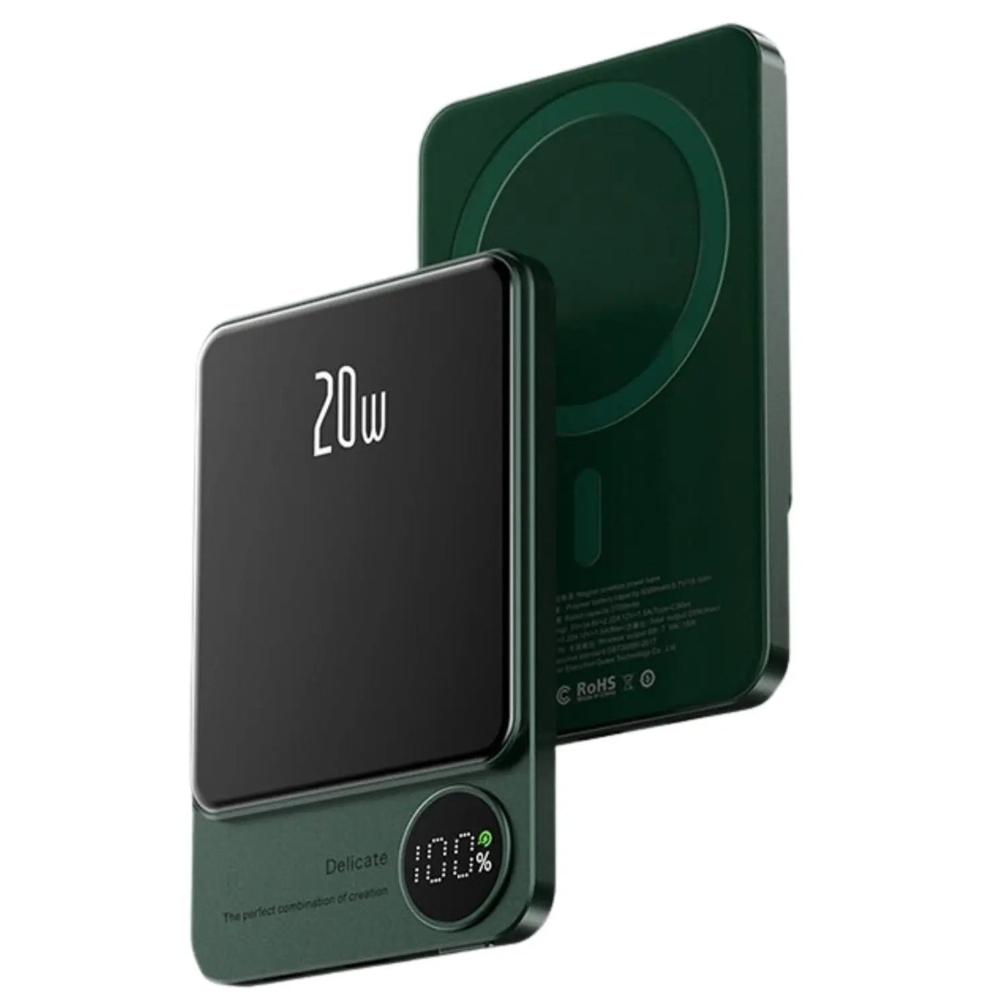 Draadloze magnetische snellader powerbank hoogcapaciteit back-up batterij