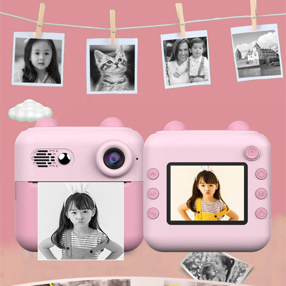 Draagbare 1080P Instant Camera voor Kinderen met Drukpapier