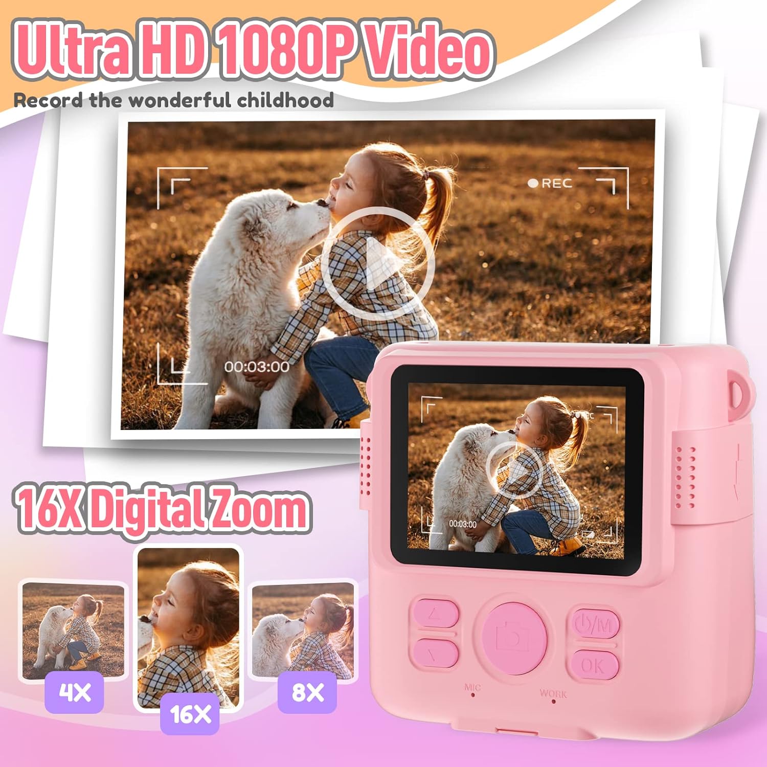 Draagbare Digitale Instant Print Camera Voor Kinderen