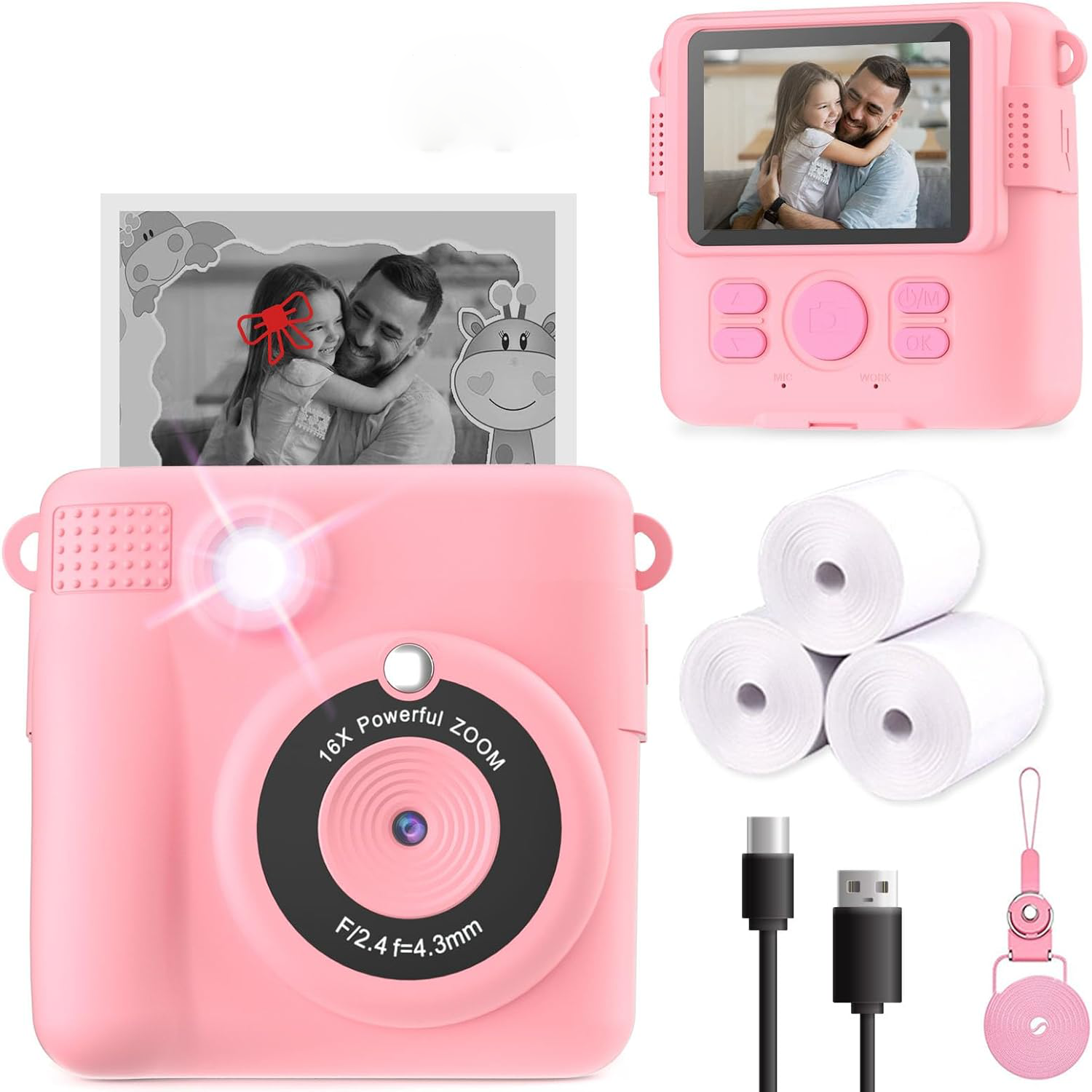 Draagbare Digitale Instant Print Camera Voor Kinderen