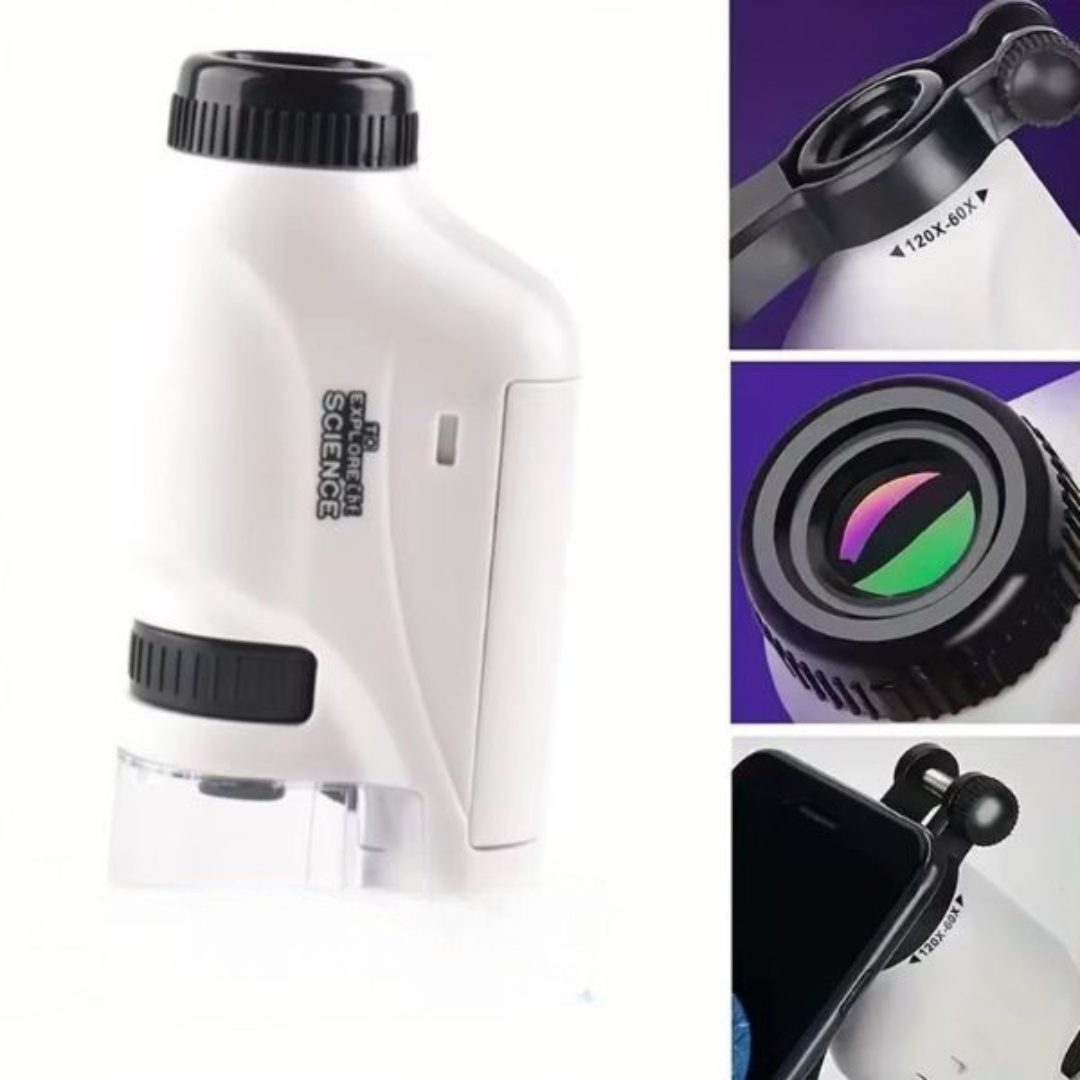 Draagbare LED Microscoop Speelgoed voor Kinderen