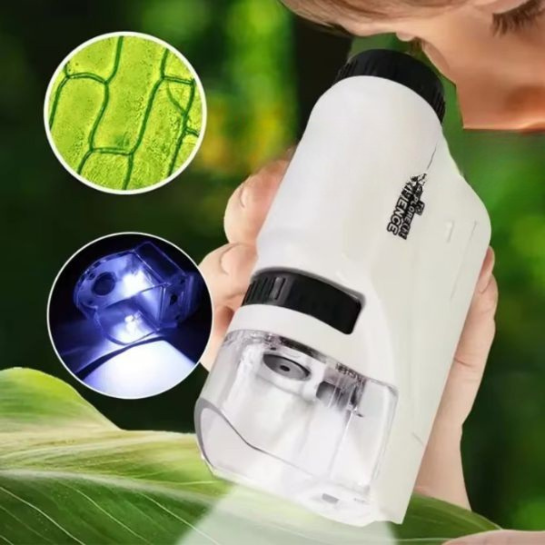 Draagbare LED Microscoop Speelgoed voor Kinderen