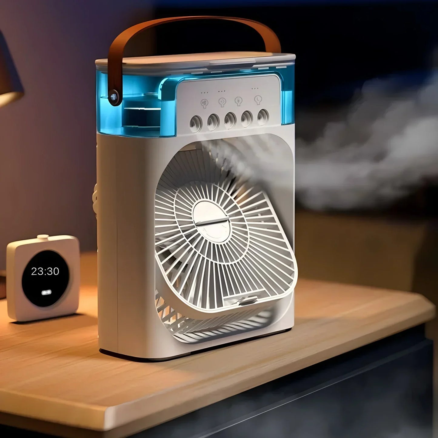 Draagbare Luchtkoeler Ventilator met LED Licht