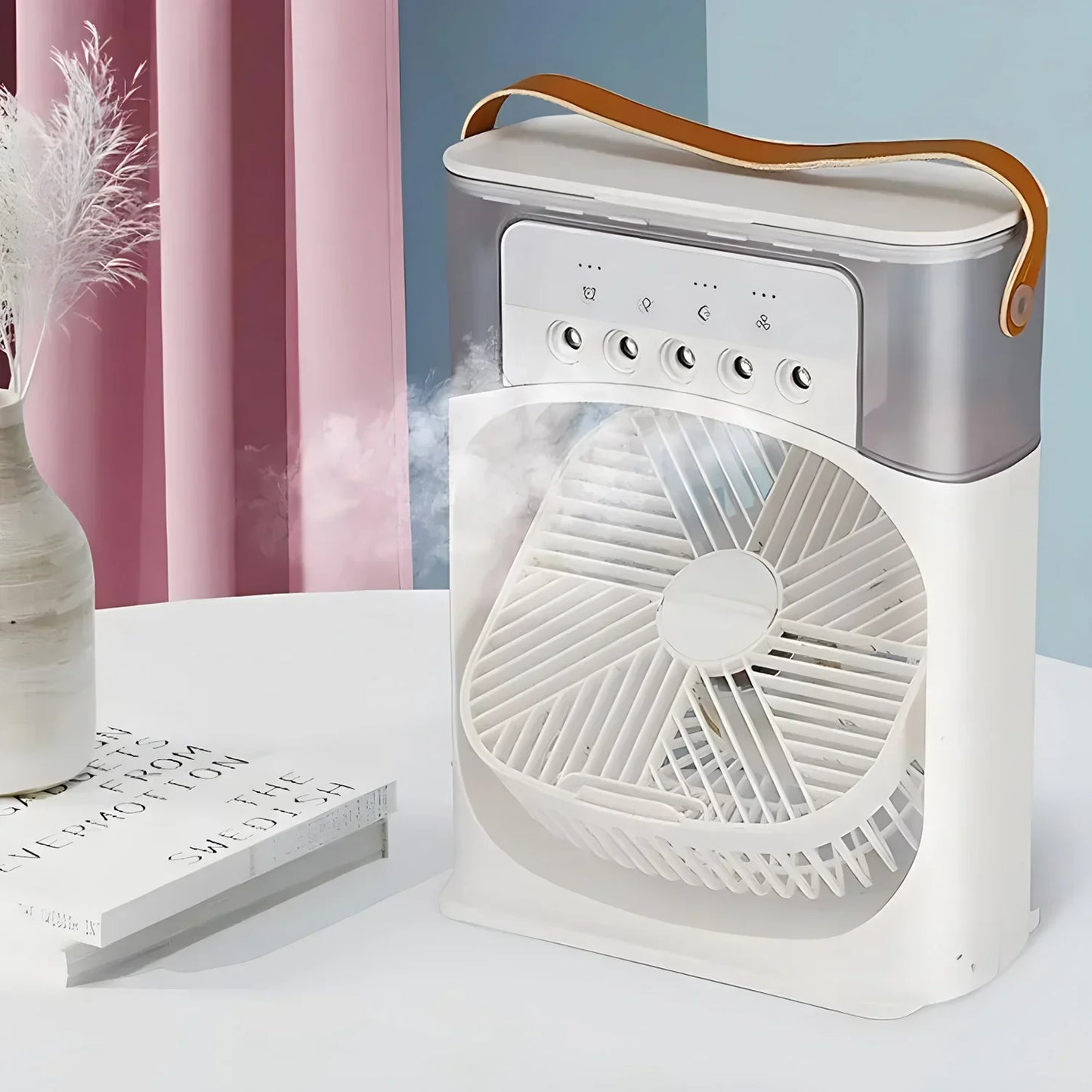 Draagbare Luchtkoeler Ventilator met LED Licht