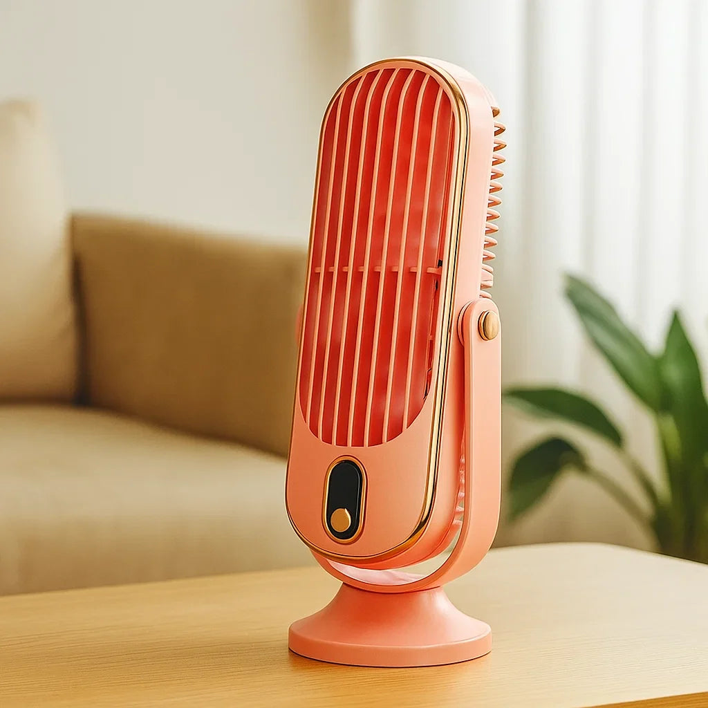Draagbare USB Bureauventilator met Draaikop