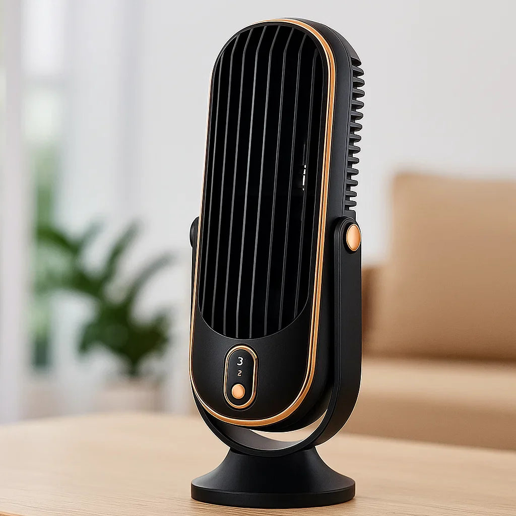 Draagbare USB Bureauventilator met Draaikop