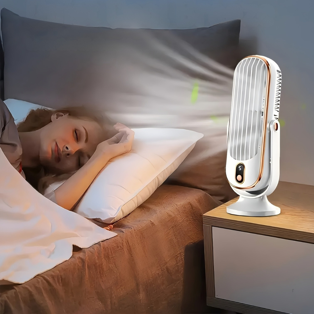 Draagbare USB Bureauventilator met Draaikop