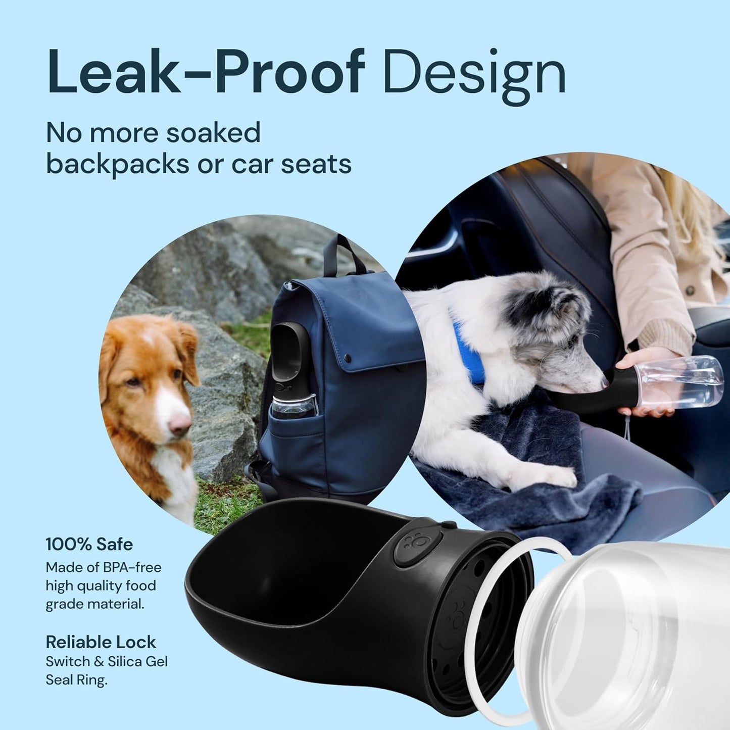 Draagbare waterfles honden 19 oz