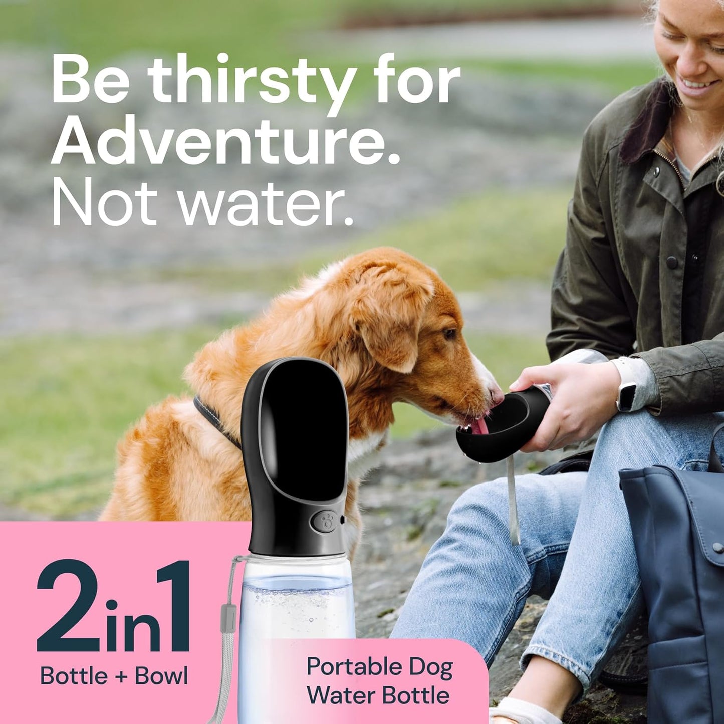Draagbare waterfles honden 19 oz