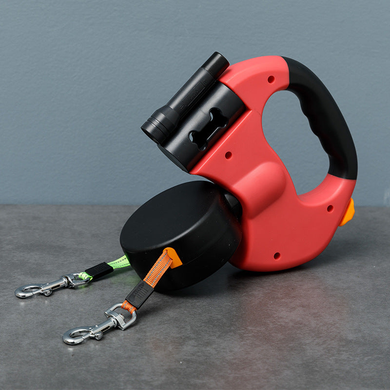 Dubbele Hondenriem Anti-Tangle