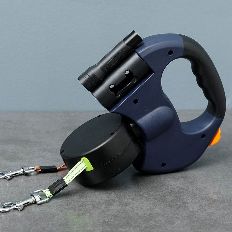 Dubbele Hondenriem Anti-Tangle