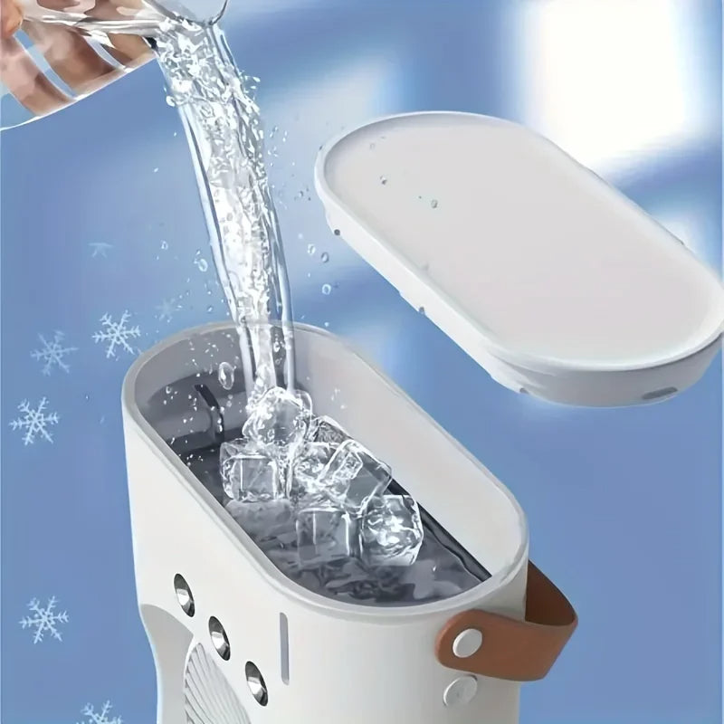 Dubbele Kop Draagbare Airconditioner Ventilator