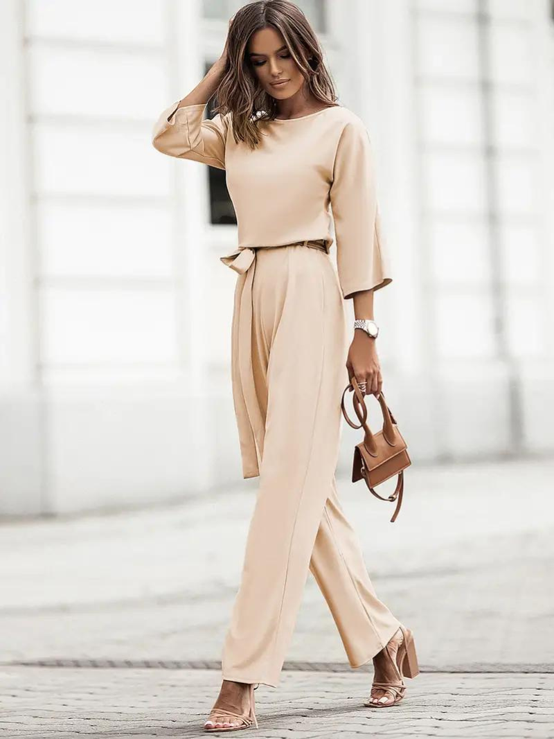 Jumpsuit Dames – Elegante jumpsuit met hoge taille en comfortabele stof