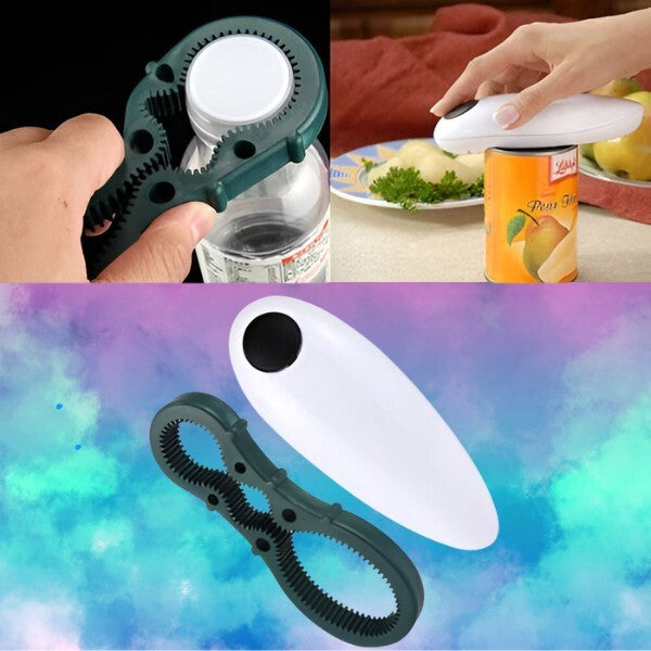 Elektrische Blikopener Flesopener Set
