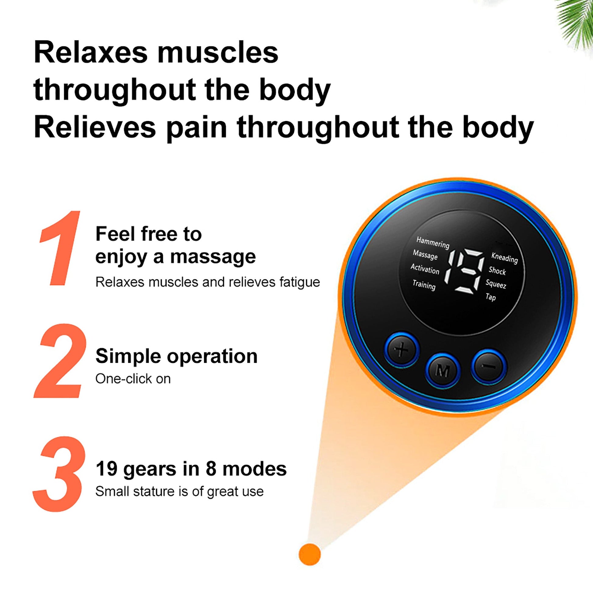 Elektrische EMS Nekmassager voor Spierontspanning