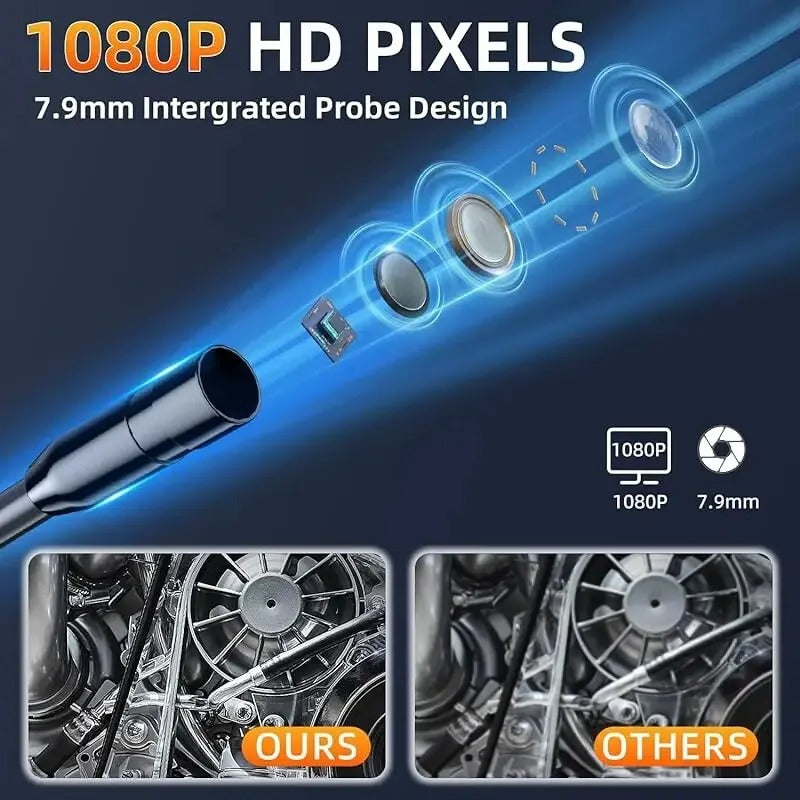 Endoscoop Inspectie Camera 1080p HD 4.3 Inch Scherm Verstelbare Lens