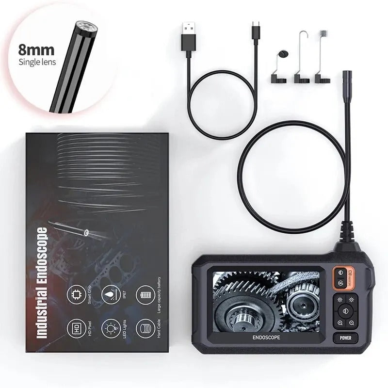 Endoscoop Inspectie Camera 1080p HD 4.3 Inch Scherm Verstelbare Lens