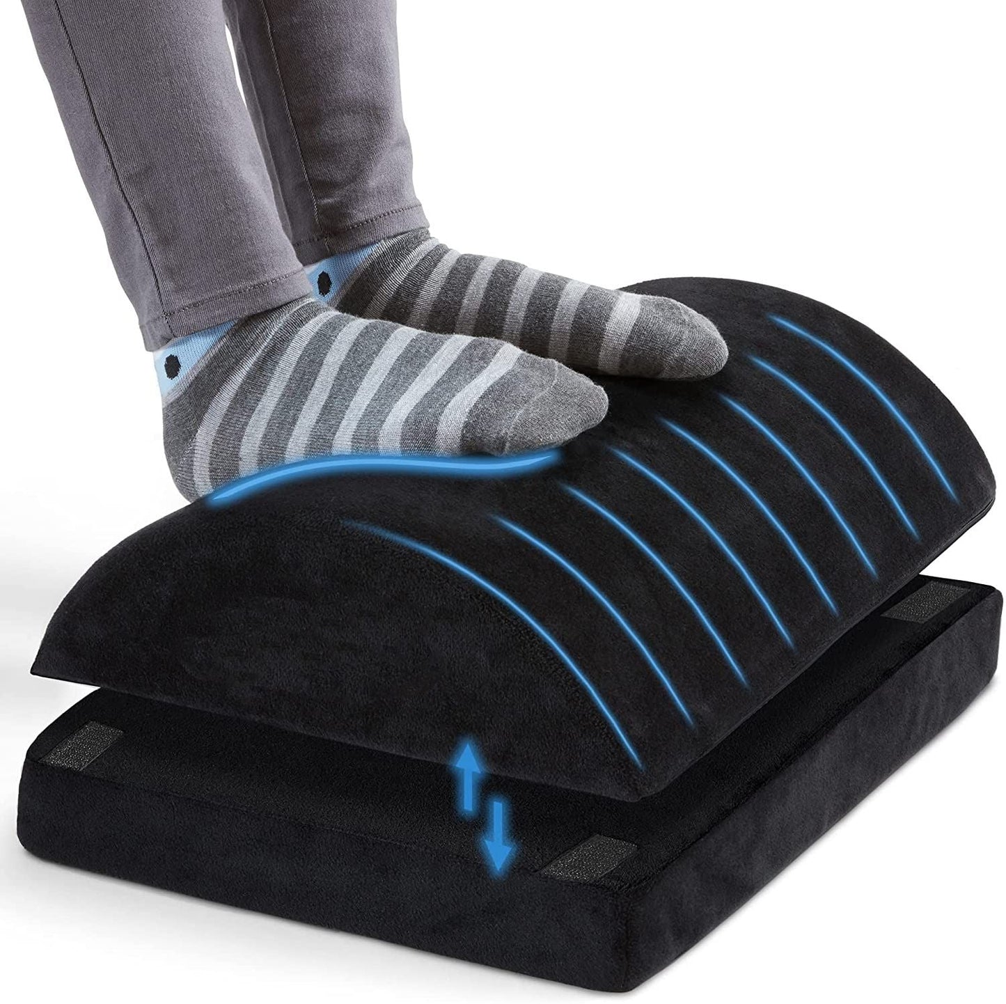 Ergonomische Voetsteun Gebogen Onder Desk Thuiswerkplek