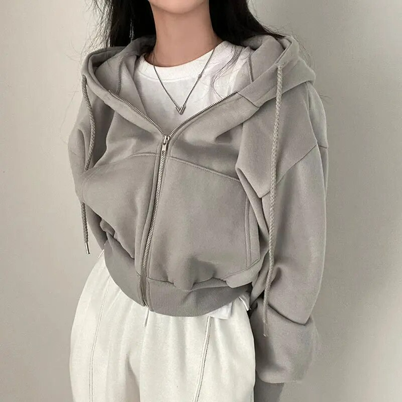 Oversized hoodie dames – Comfortabele hoodie met rits en trendy design