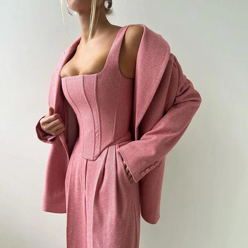 Hosenanzug Dames – Elegante Maatwerk Pasvorm & Luxueuze Stof voor Werk en Feest