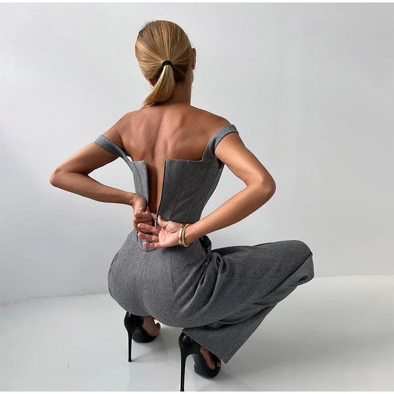 Hosenanzug Dames – Elegante Maatwerk Pasvorm & Luxueuze Stof voor Werk en Feest