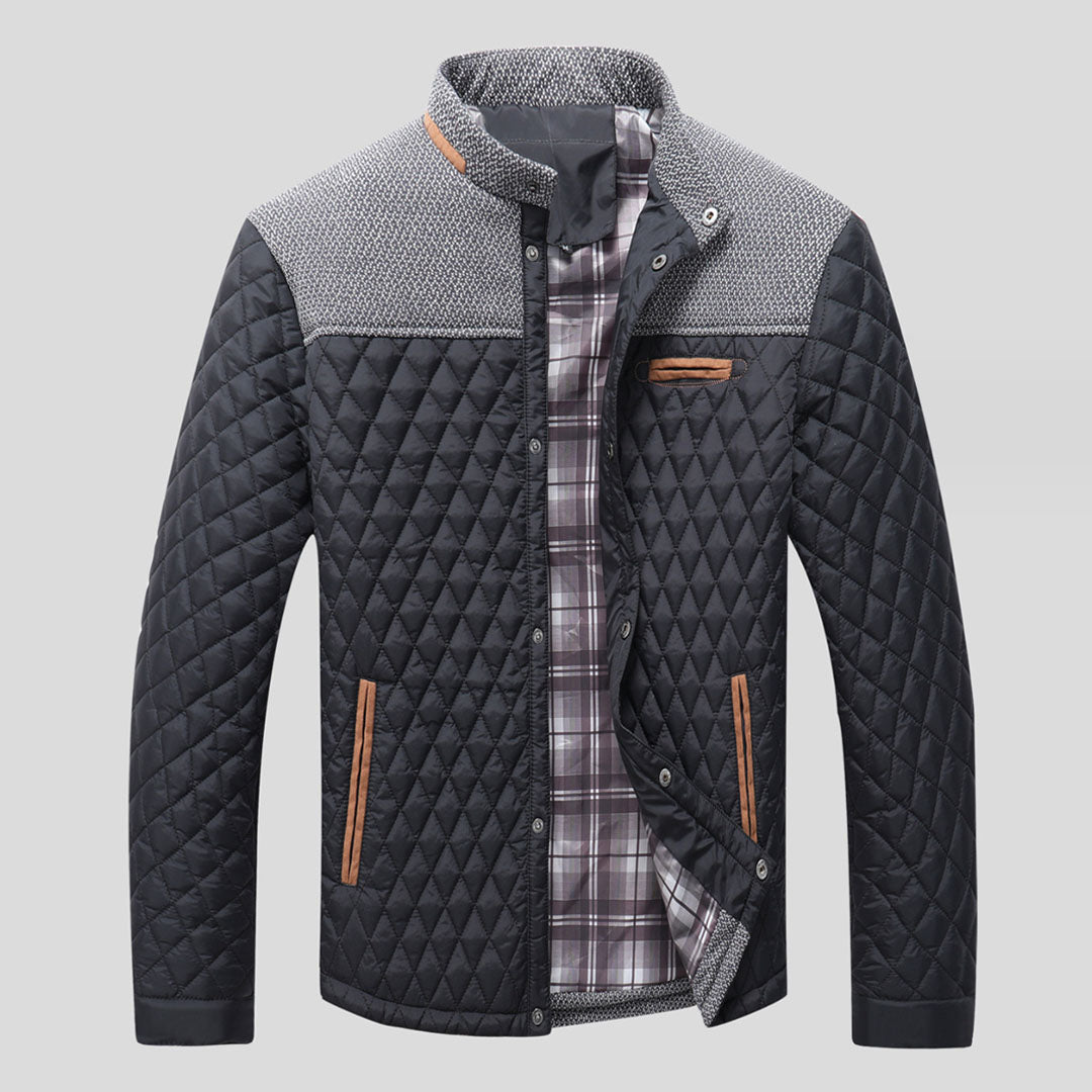 Heren Steppjacke – Warme gewatteerde jas voor heren met capuchon en trendy design