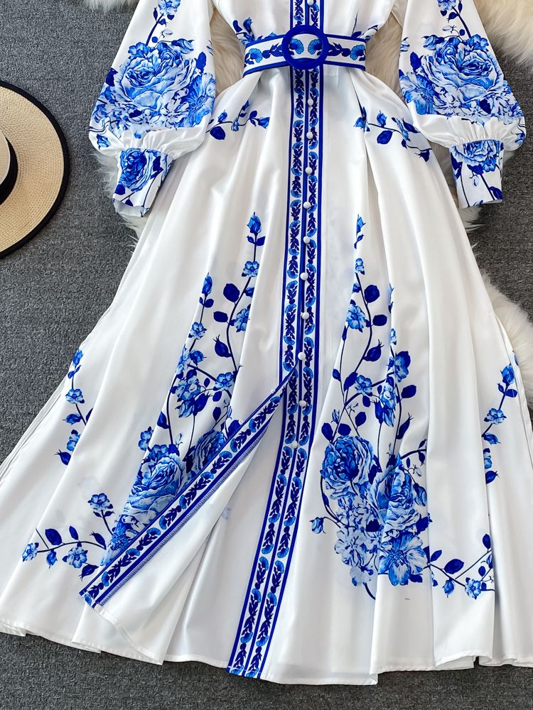 Lange jurk dames – Elegante jurk voor bruiloft, feest en casual stijl