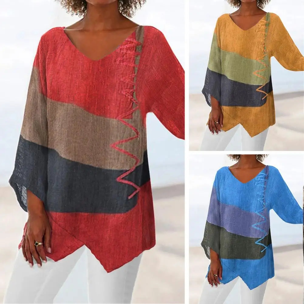 Blouse Dames – Elegante Blouse met Korte Mouwen en Stijlvolle Pasvorm