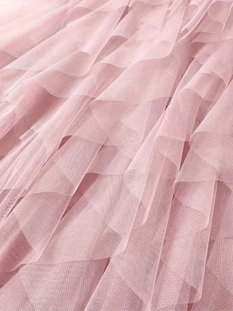 Rimpel-Mesh-Rok Dames – Elegante Rimpelrok voor Feestelijke Gelegenheden