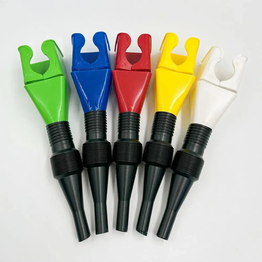Flexibele trechter met brede opening en ingebouwd filter