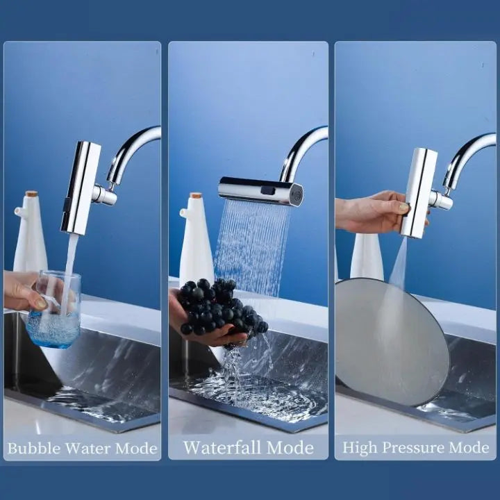 Flexibele Waterfall Keukenkraan met Meerdere Spuitmodi