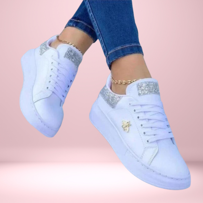 Sneakers Dames Glanzend – Mode Sneakers voor Dames met Comfort en Stijl