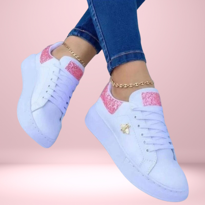 Sneakers Dames Glanzend – Mode Sneakers voor Dames met Comfort en Stijl