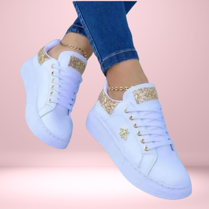 Sneakers Dames Glanzend – Mode Sneakers voor Dames met Comfort en Stijl