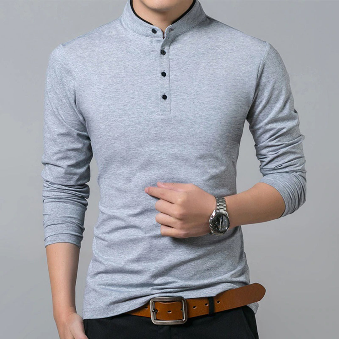 Langarmshirt heren – Comfortabel shirt met lange mouwen voor casual gebruik