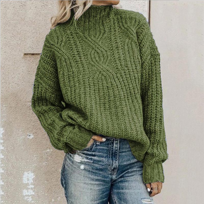Trui Dames – Elegante gebreide trui met ronde hals voor elke gelegenheid