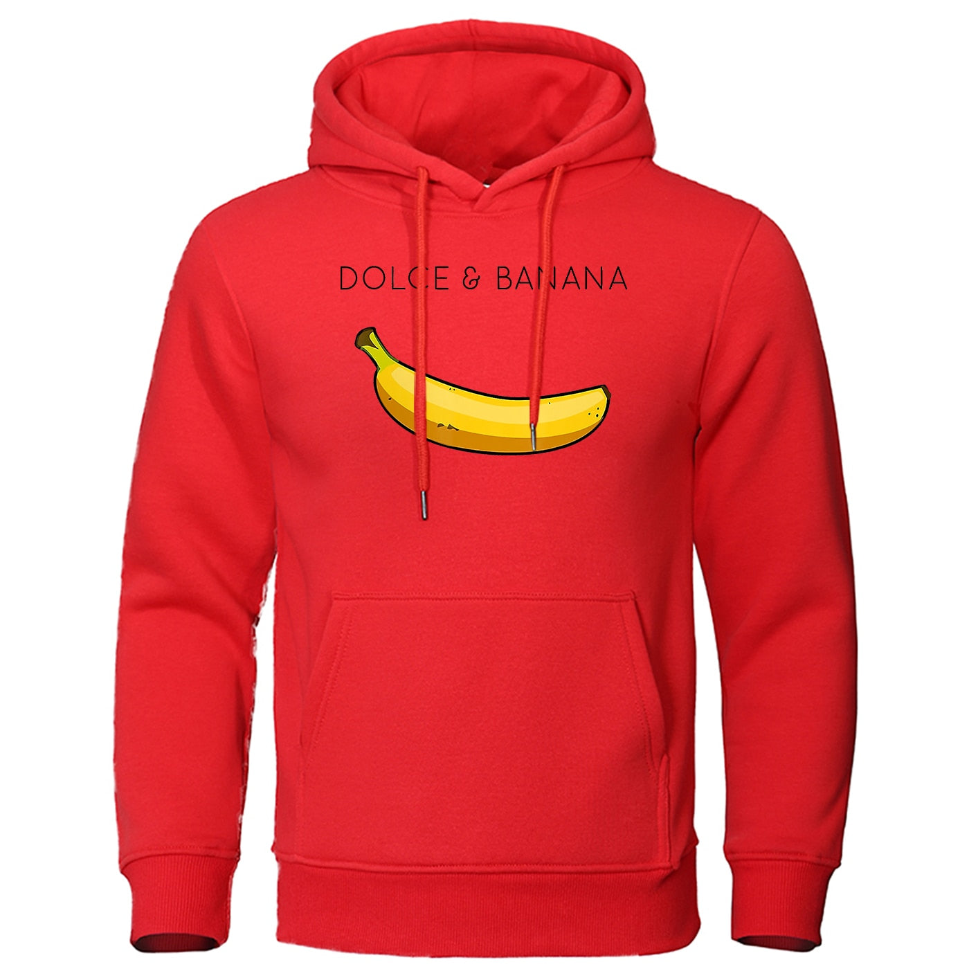Hoodie heren – Bananenprint sweatshirt met comfortabele pasvorm en trendy design