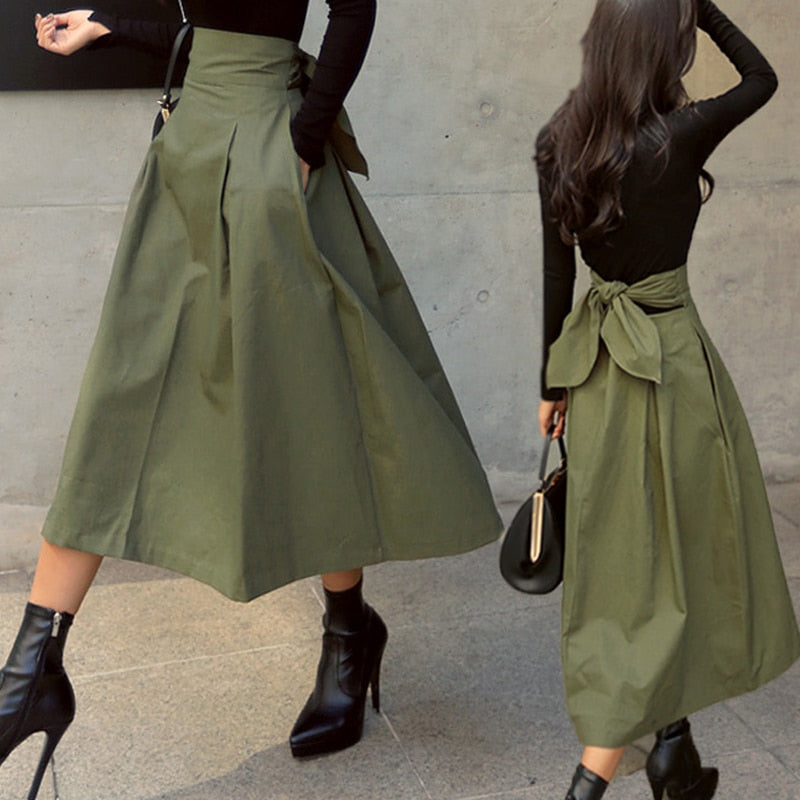 Rok lange dames – Elegante maxi rok van chiffon voor feest en casual gebruik