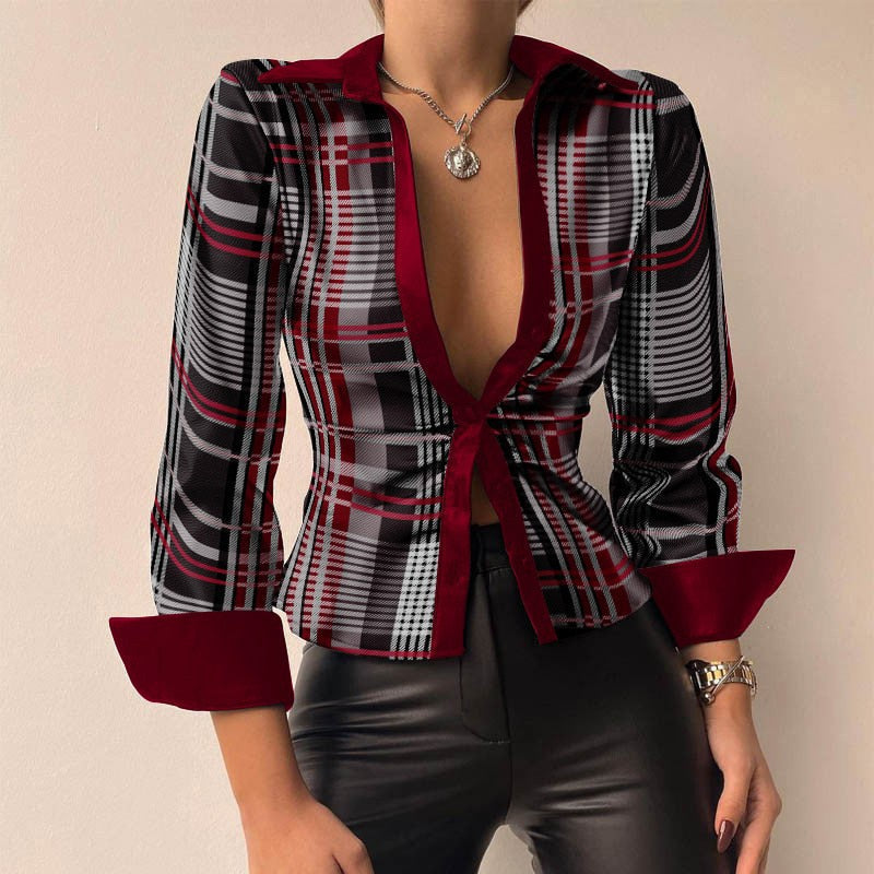 Langarmige Top Dames – Elegante Blouse met Lange Mouwen voor Casual en Feestelijke Gelegenheden