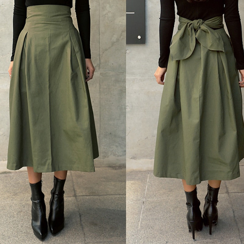 Rok lange dames – Elegante maxi rok van chiffon voor feest en casual gebruik