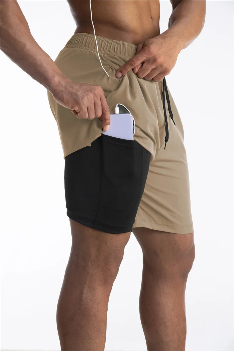 Hardloop Shorts met Liner – Comfortabele Sportshorts met Telefoonzak voor Actieve Dames
