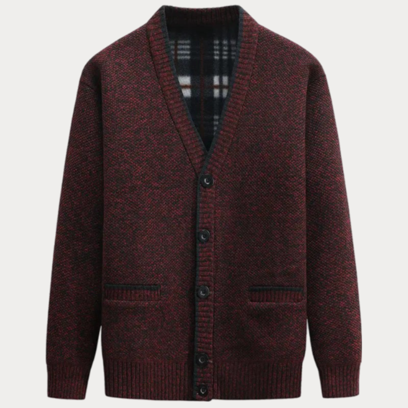 Heren trui V-hals met zakken – Gebreide trui voor casual en stijlvolle looks