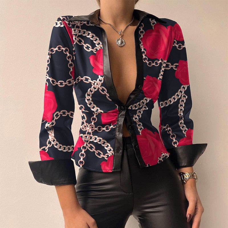 Langarmige Top Dames – Elegante Blouse met Lange Mouwen voor Casual en Feestelijke Gelegenheden