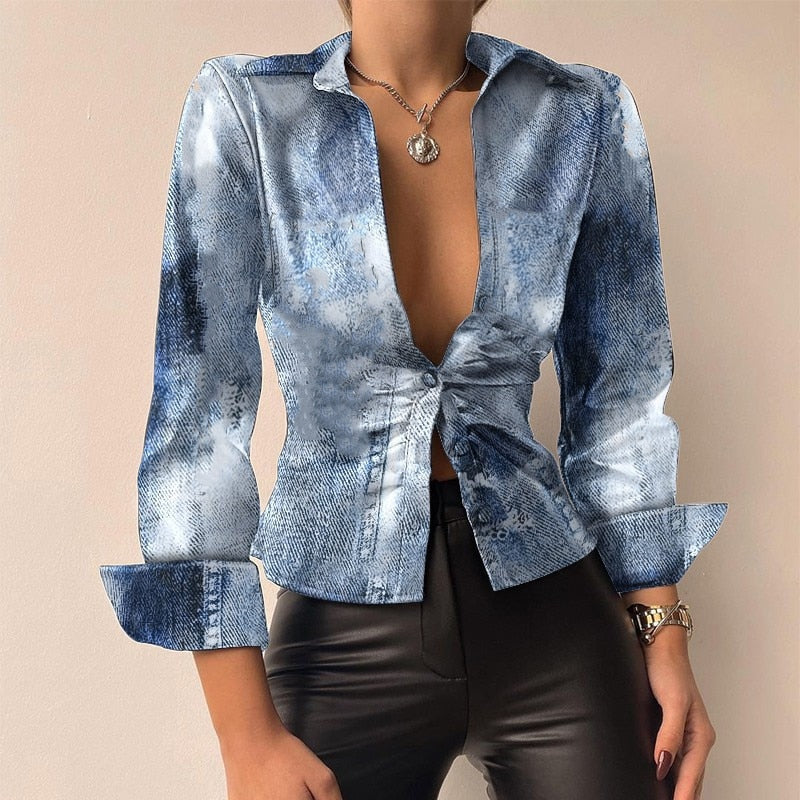 Langarmige Top Dames – Elegante Blouse met Lange Mouwen voor Casual en Feestelijke Gelegenheden