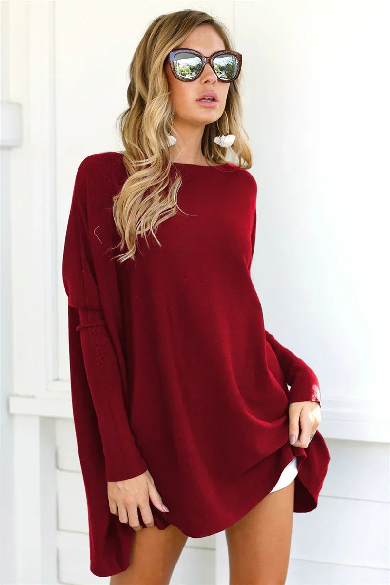 Dames Pullover Baggy – Comfortabele en Stijlvolle Trui voor Vrije Tijd