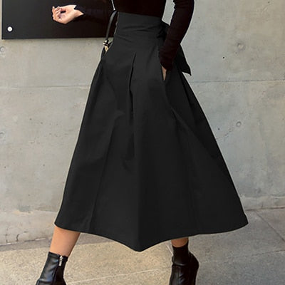 Rok lange dames – Elegante maxi rok van chiffon voor feest en casual gebruik