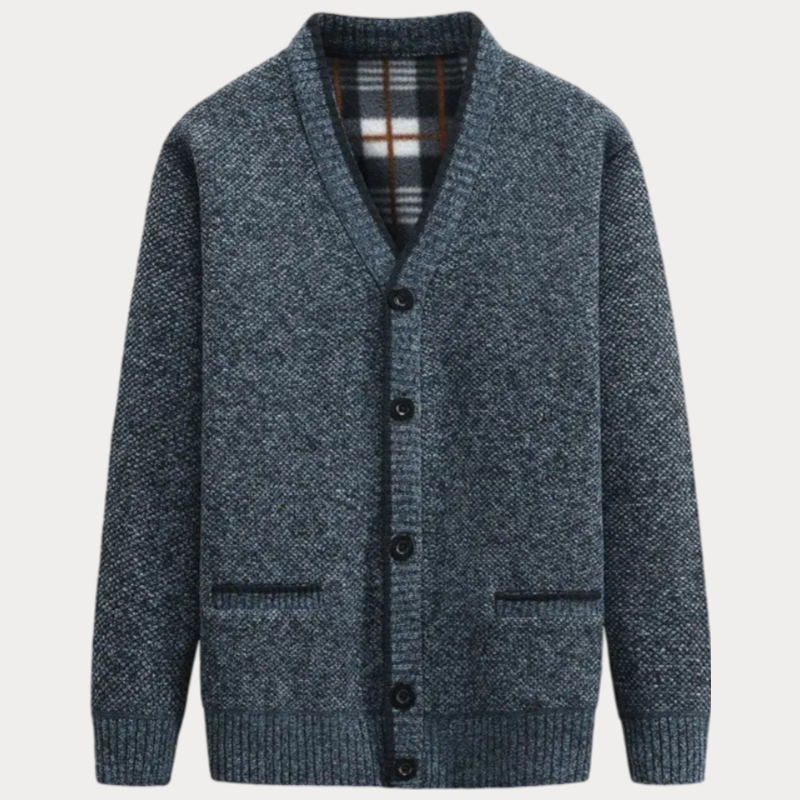 Heren trui V-hals met zakken – Gebreide trui voor casual en stijlvolle looks